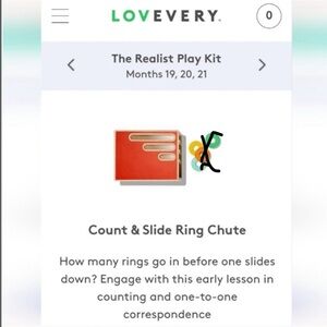Lovevery Count and Slide Ring Chute